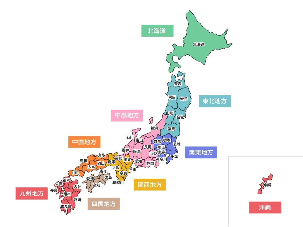 日本地図