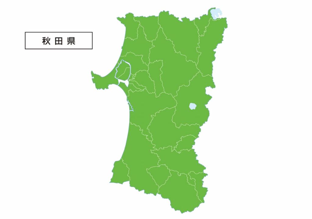 秋田県地図